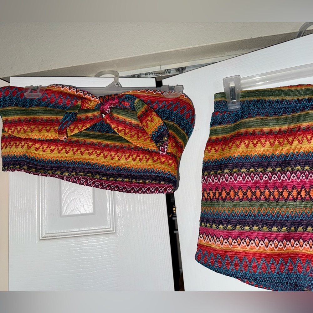 Colorful Striped Two-Piece Set - Picture 7 of 7